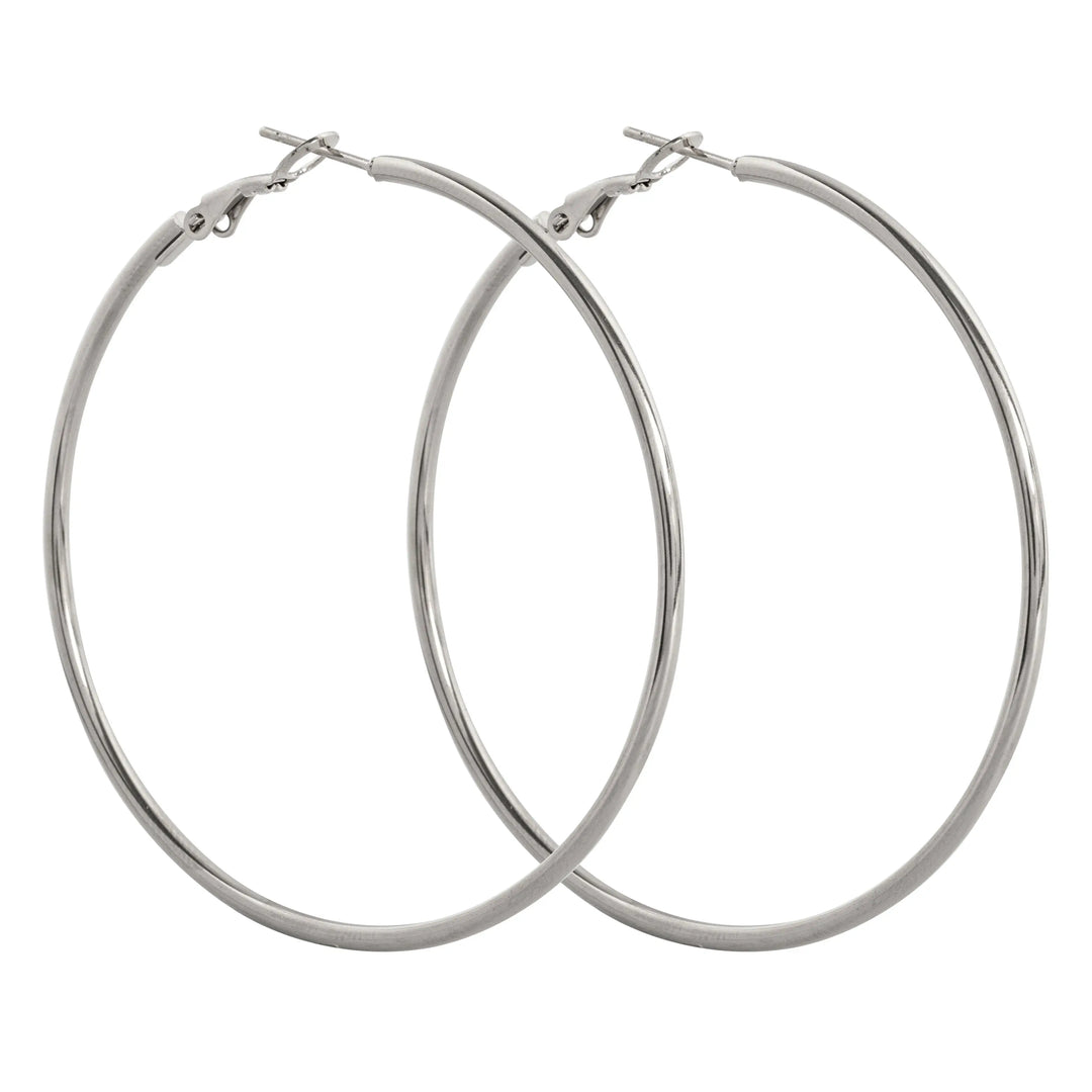 Jo - Large Hoop Earrings 55 mm Stainless Steel Timi of Sweden