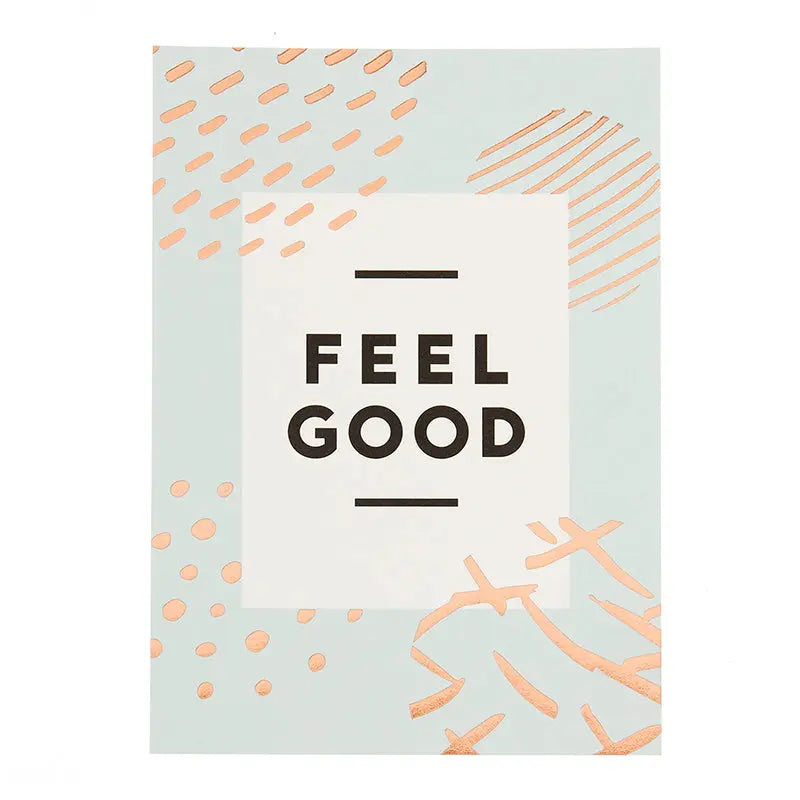 Feel Good Rose Gold Postcard